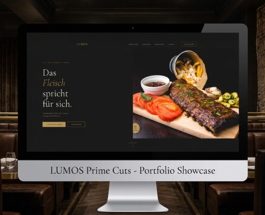 Lumos Prime Cuts Webdesign Projekt